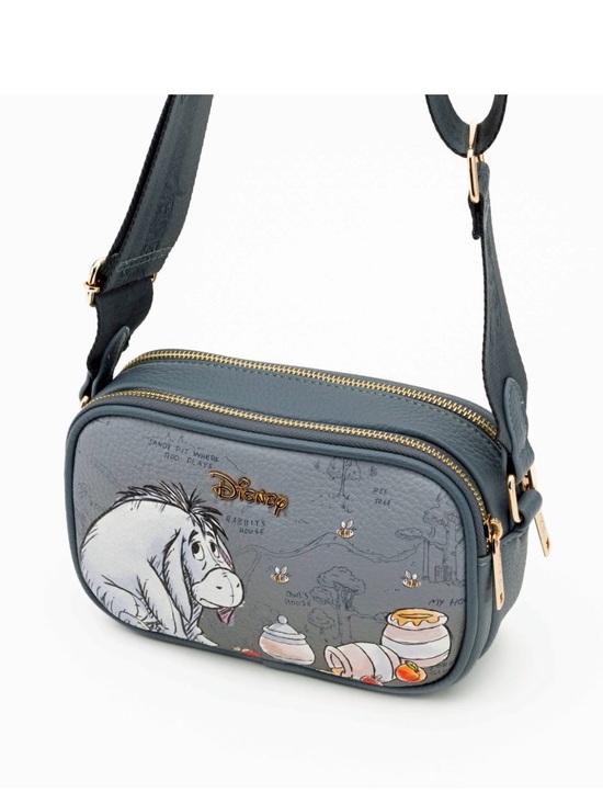 Wondapop Handbags - Disney WondaPop Gray Eeyore Double Zipper Crossbody/Shoulder Bag